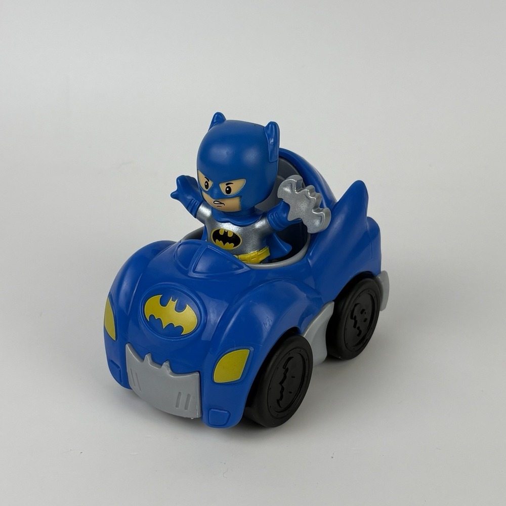 Little People-DC Super Friends-Batman Bat Mobile Figure & Vehicle Toy.